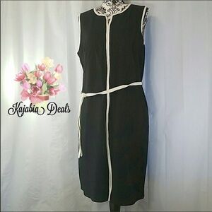 TALBOTS Black Sleeveless Dress Size 16 Petite